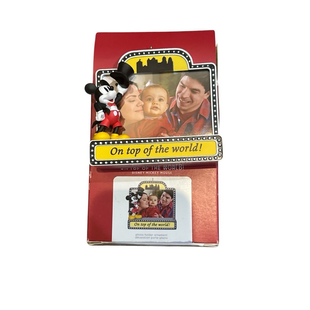 2021 Hallmark‎ Disney Mickey Mouse  "ON TOP OF THE WORLD" Keepsake Ornament